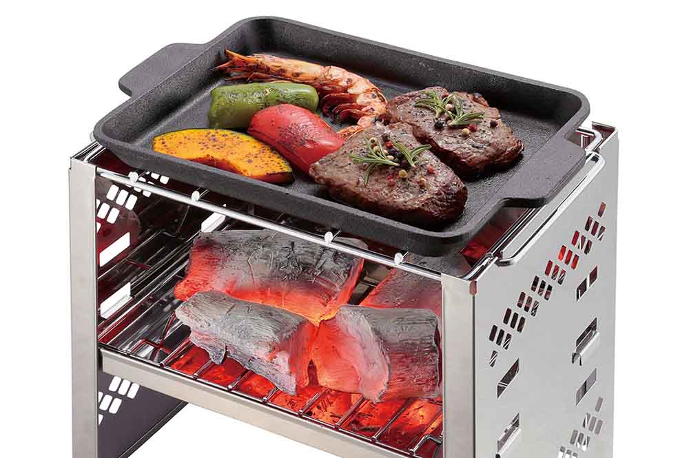 カマドスマートグリル　鋳物グリルプレート