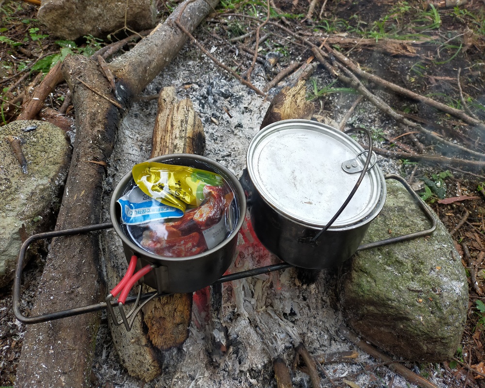 Backcountry Almi Pot 炊飯 TI570 レトルトカレーを湯煎