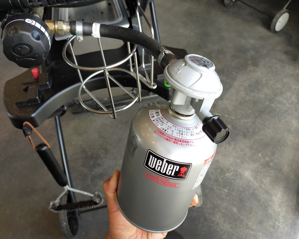 OD缶をセットし元栓を開ける