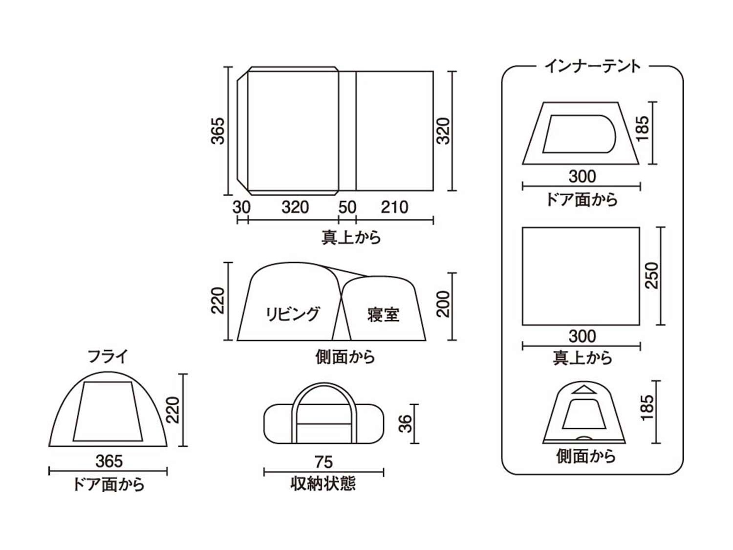 Coleman タフスクリーン2ルームハウス/LDX+レビュー。高遮光性＋