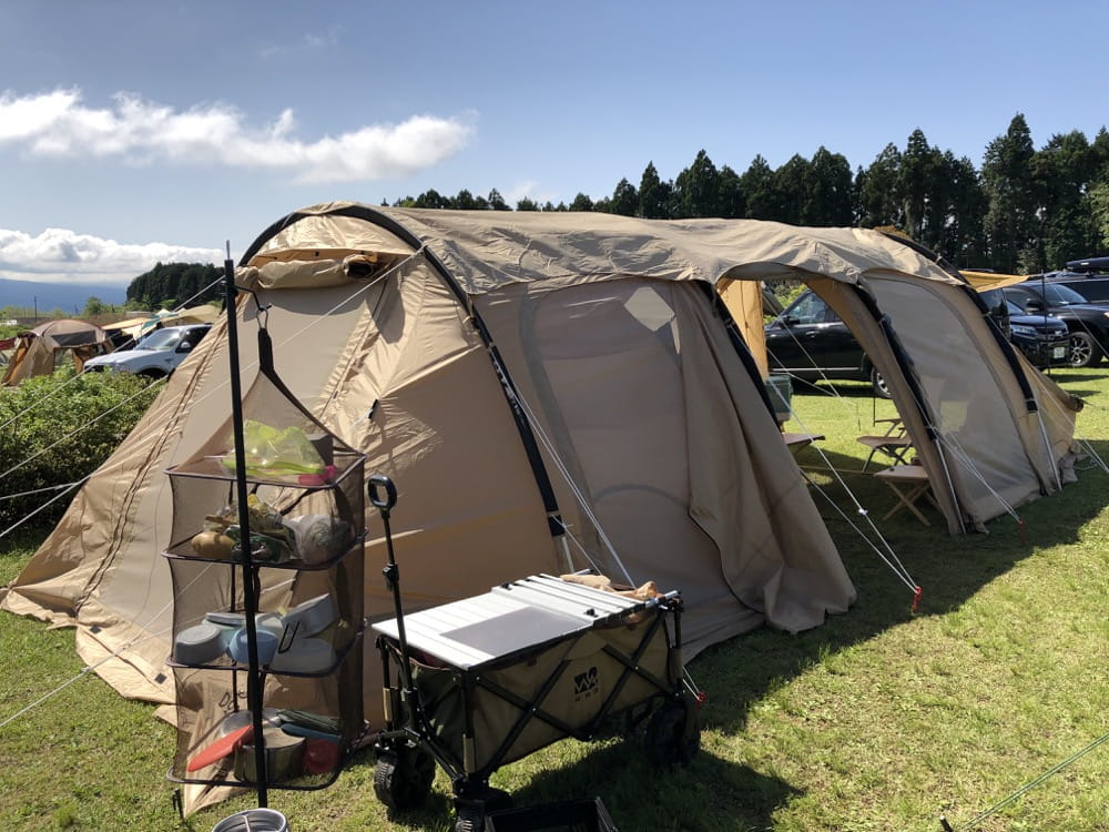 DOD カマボコテント3L 設営難易度