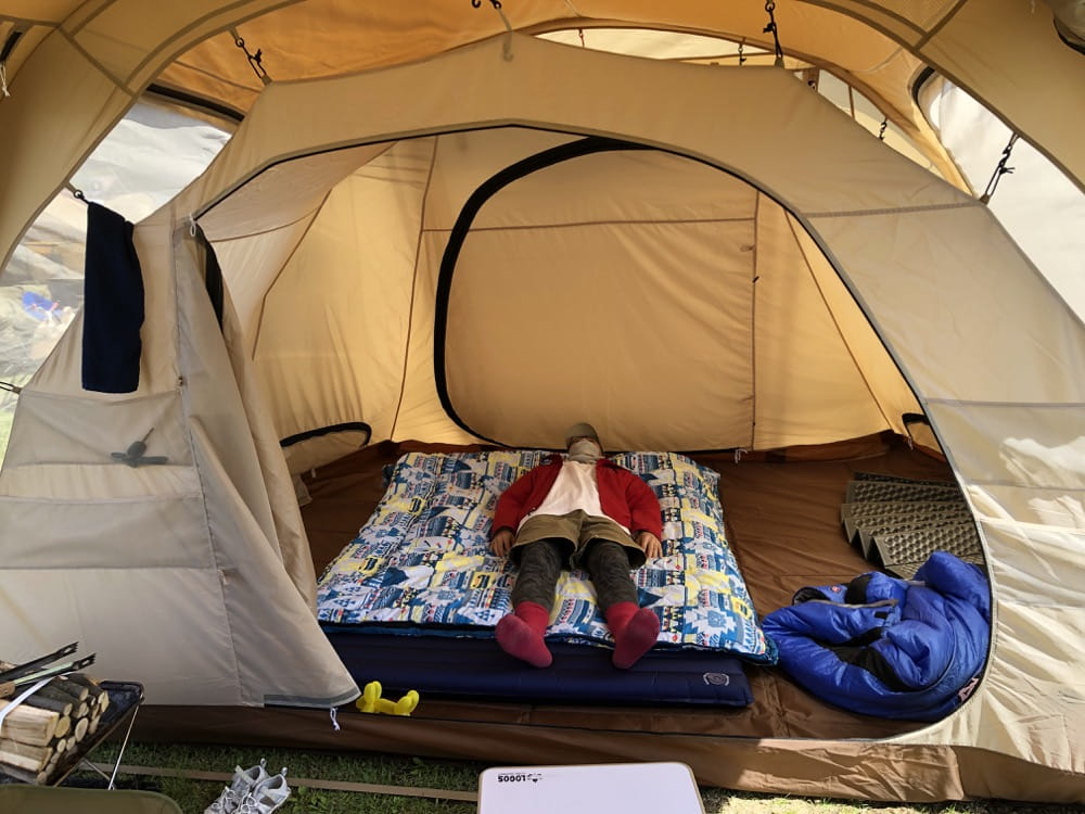 かまぼこテント3Lインナーテント DOD カマボコテント3L オーナーレビュー。圧倒的室内空間が魅力