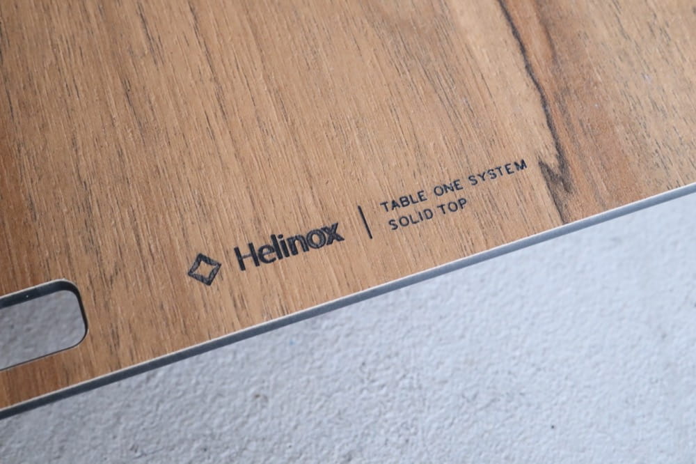 ヘリノックス Helinox テーブルワン ソリッドトップ 天板ロゴ